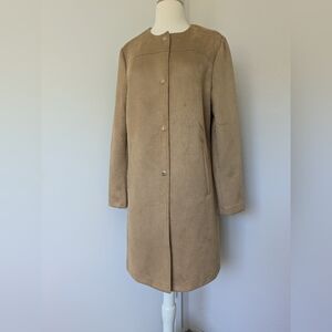 Marc New York Faux Suede Tan Coat
